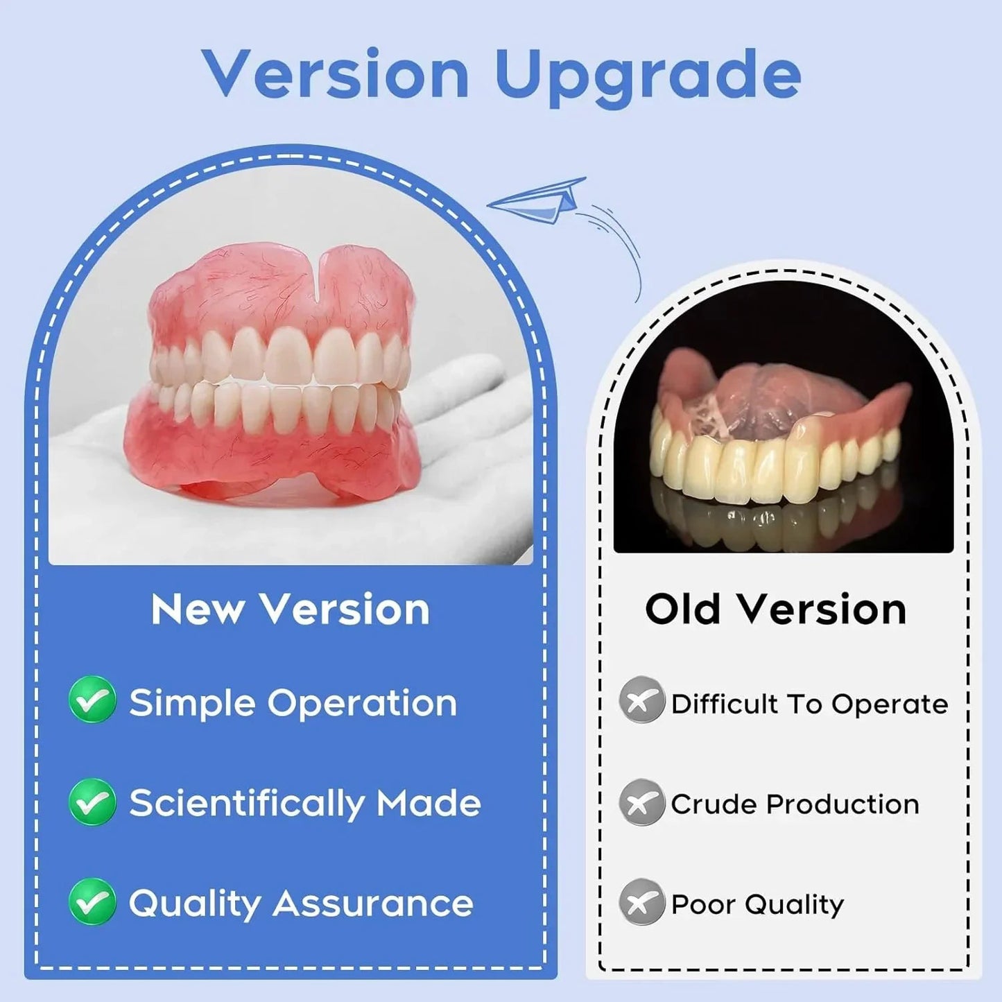 🌎Ends Today: 70% OFF! ⏰ Medical Full Denture with Strong Suctiond