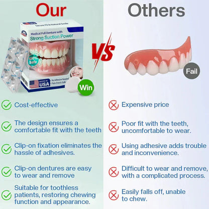 🌎Ends Today: 70% OFF! ⏰ Medical Full Denture with Strong Suctiond